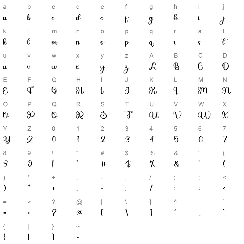 Hello Spooky Character Map