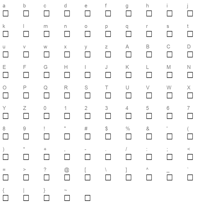 Hesham AlSharq Character Map