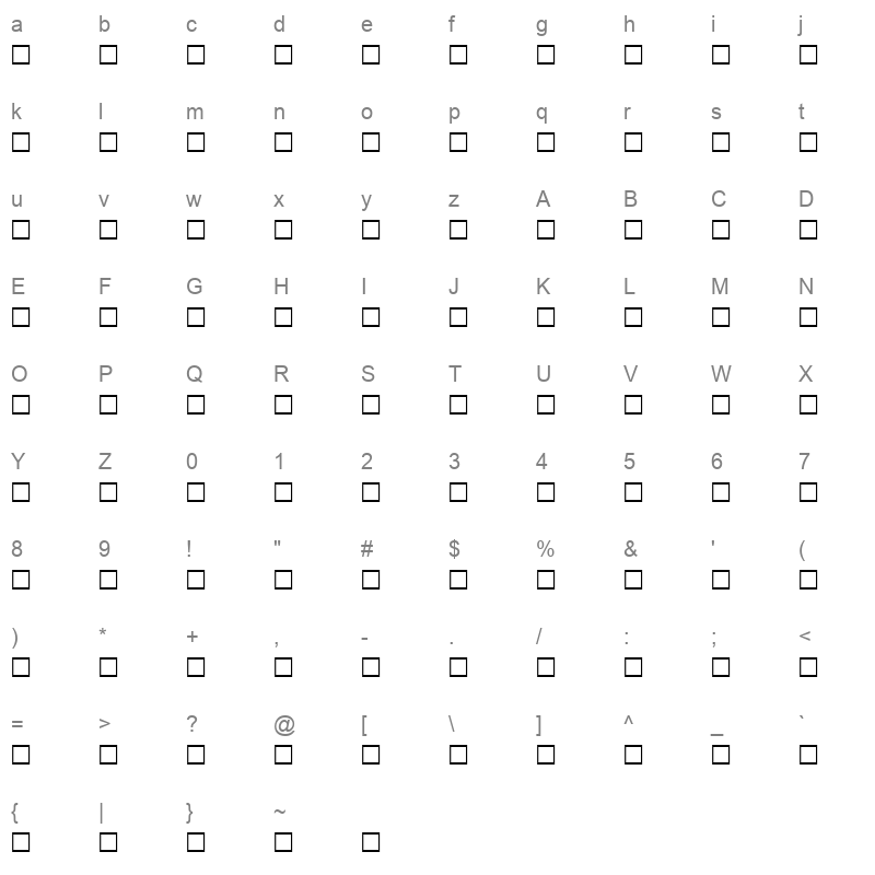 Hesham Free Character Map