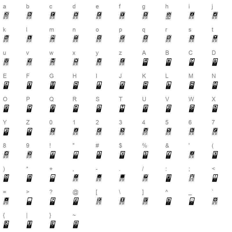 holamota expand ital Character Map
