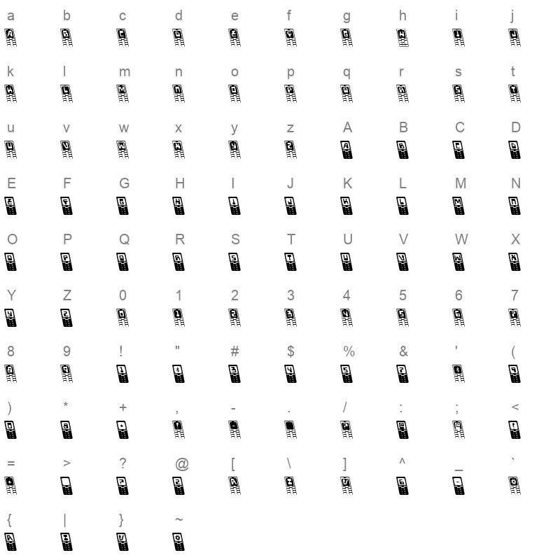 holamota left Character Map
