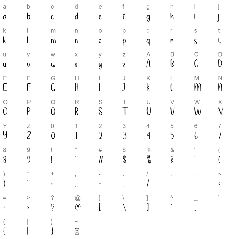 Holiday Valentine Character Map