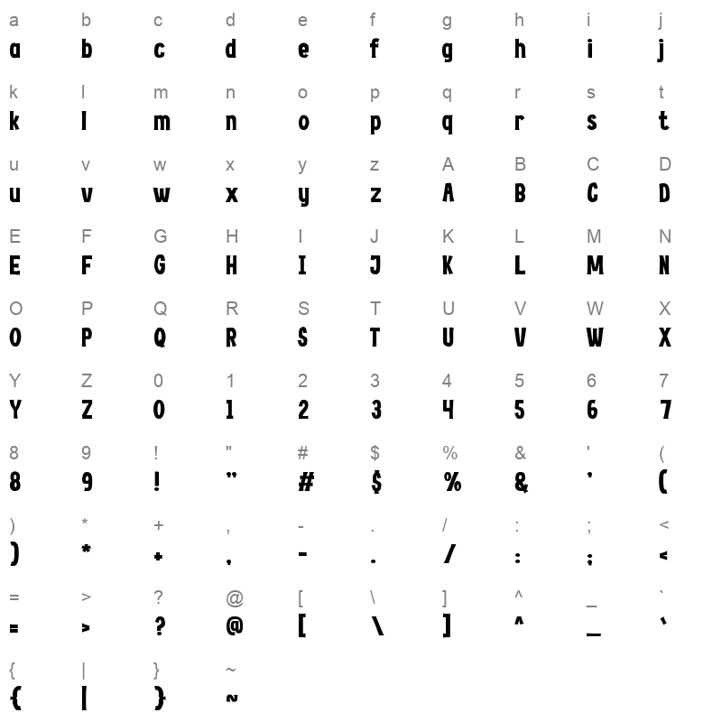 Hoodville Character Map