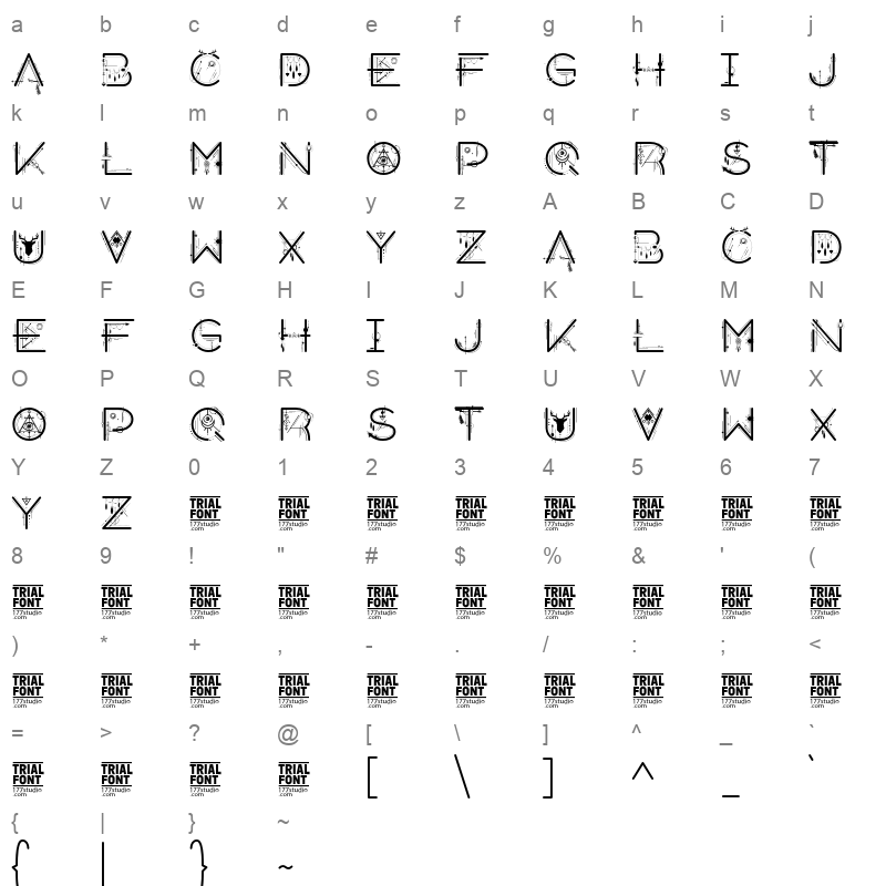 House Decor otf Character Map