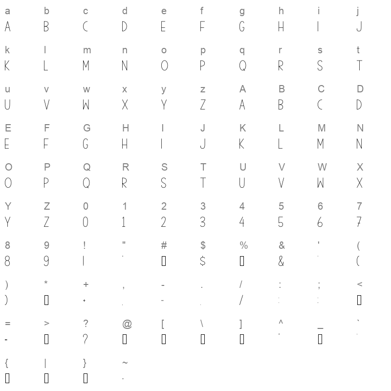 House Minimalist Character Map