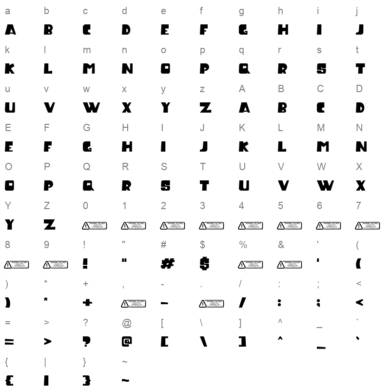 Ice Land Character Map
