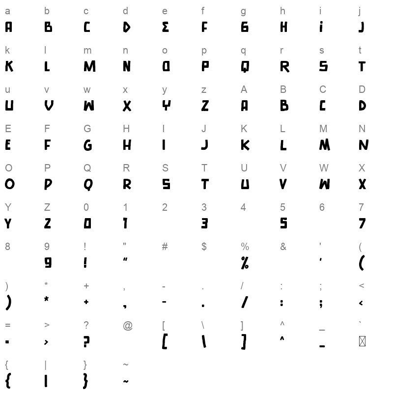 Insomnyacs Character Map