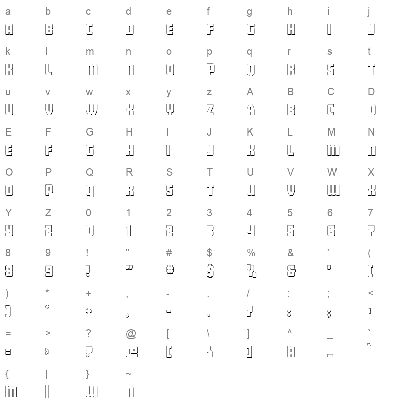 intrepidspear straight 3d Character Map