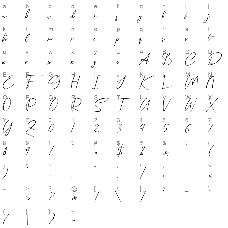 Kaitlyn Character Map