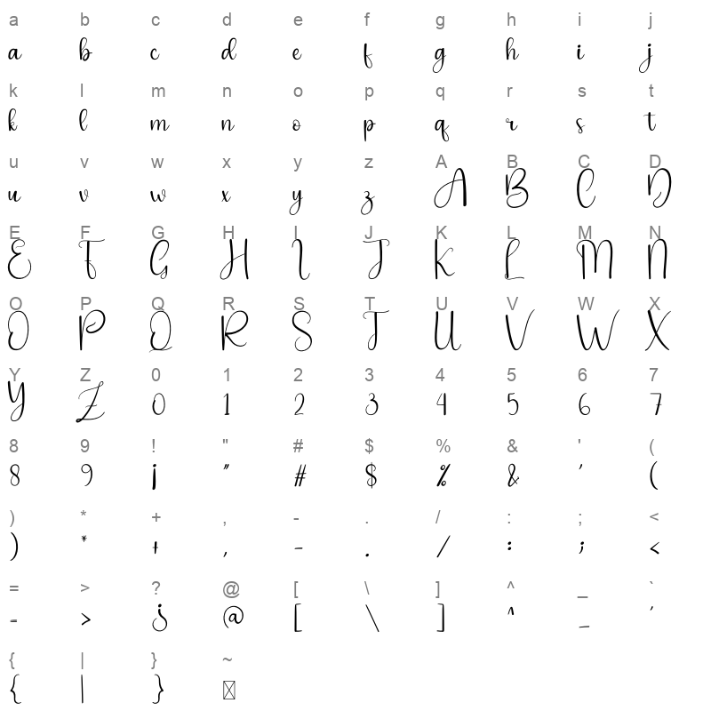 Life Style Character Map