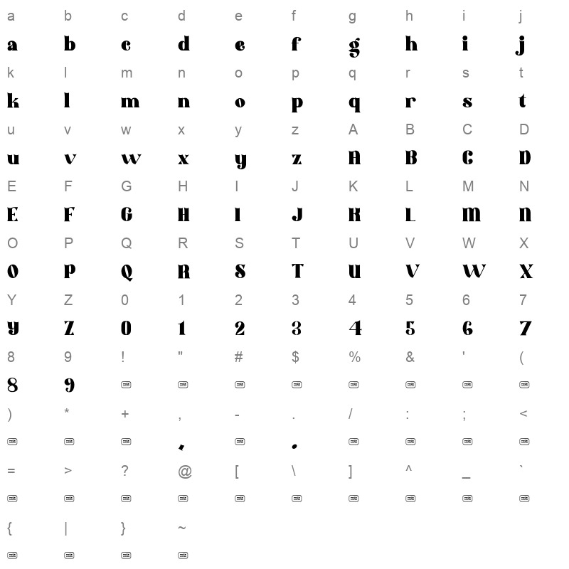 Likevibe Character Map