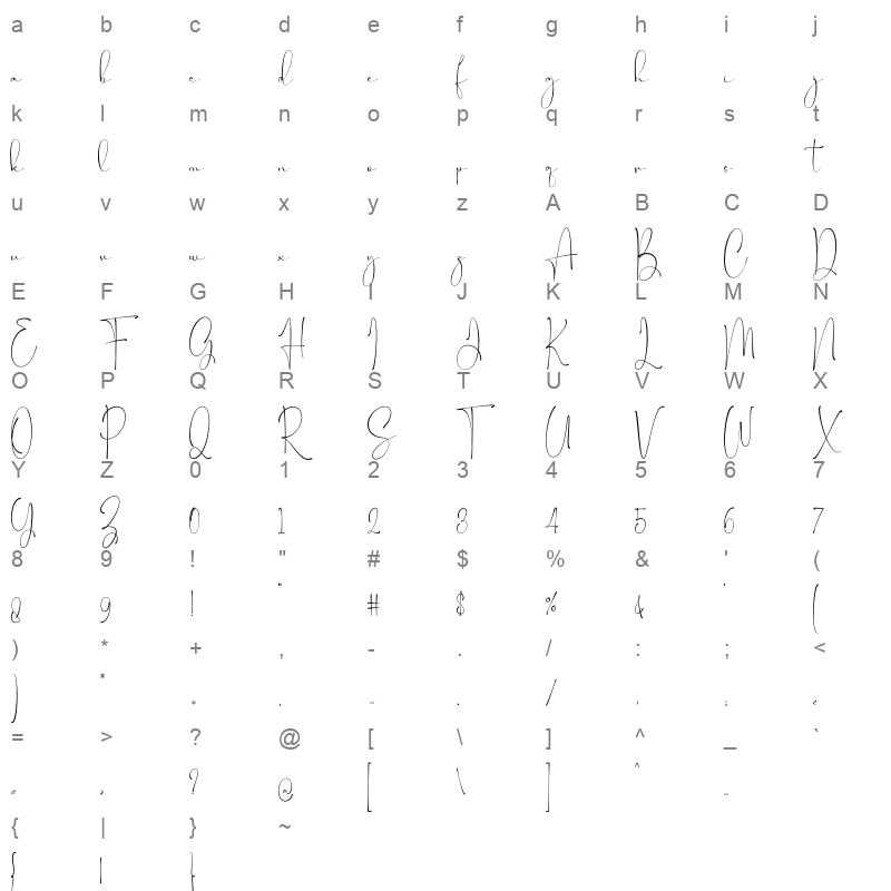 Maastricht Character Map