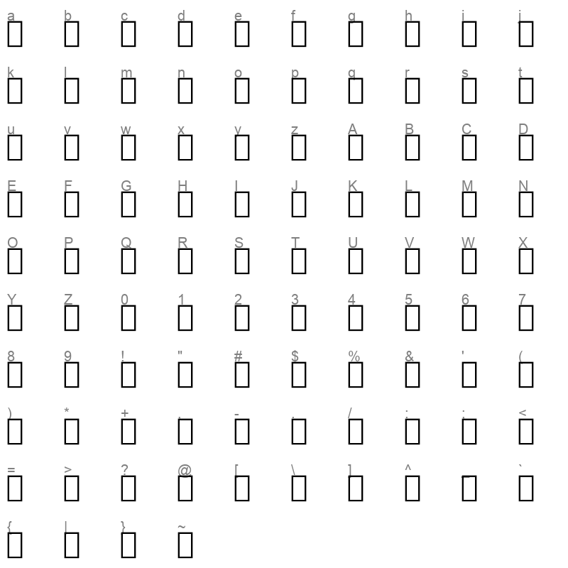 me quran Regular Character Map