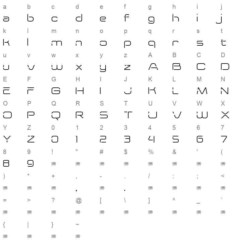 METHANERSE Character Map