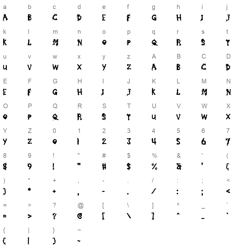 Murder on 17th St Character Map