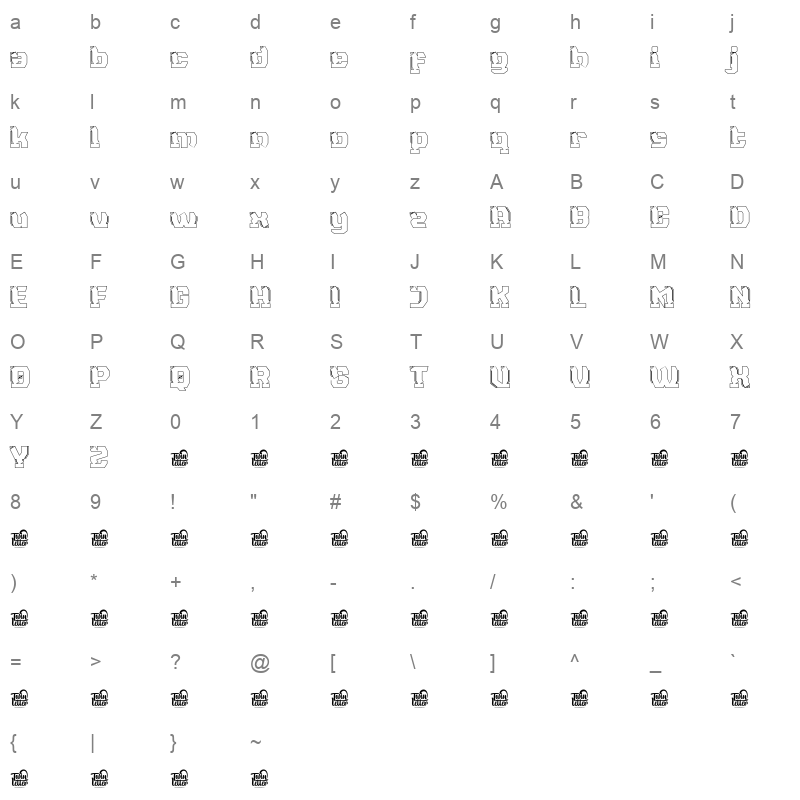 NAXMOS NAXMOS Outline Character Map