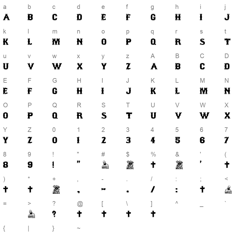 No Club Lone Wolf Character Map