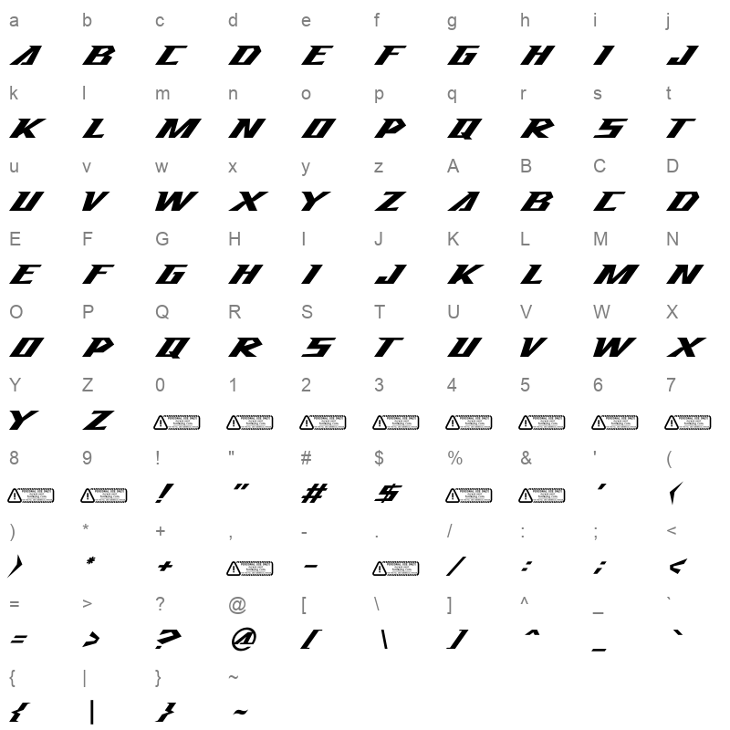 Remover Character Map