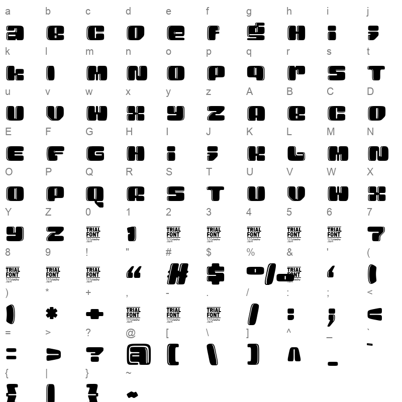 typically holidays Character Map