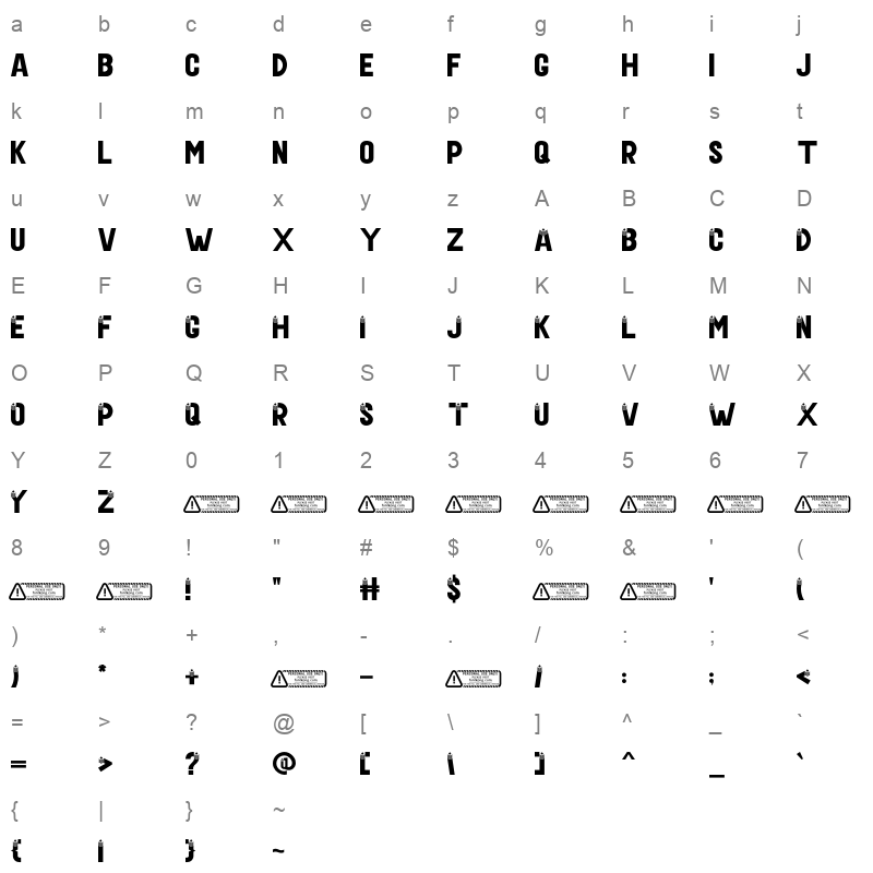 US Veteran Character Map