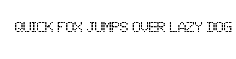 font preview of 01 Digit Regular