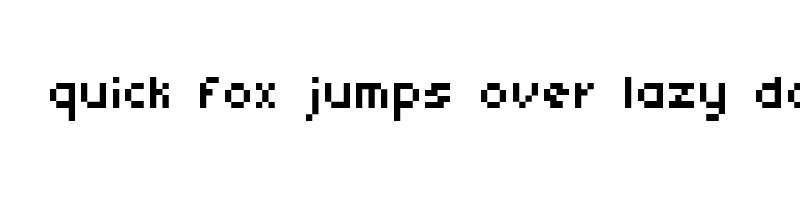 font preview of 04b 03 Regular
