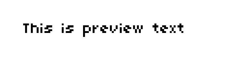 font preview of 04B 03