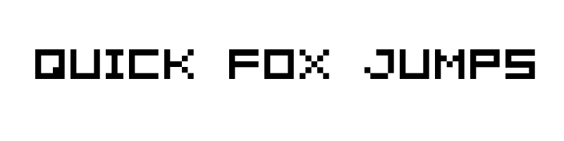 font preview of 04b 08 Regular