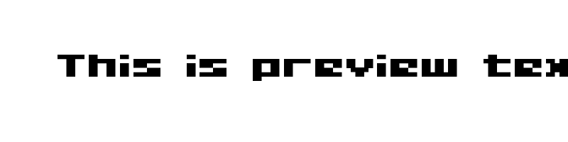 font preview of 04B 09