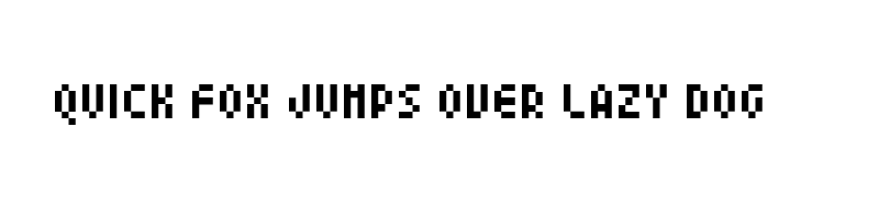 font preview of 04b 24