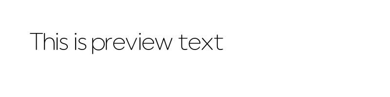 font preview of 1 . Sadgan Thin
