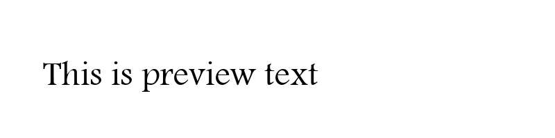 font preview of 102 Susan