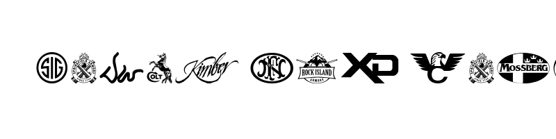 font preview of 2ndamendmentbrands