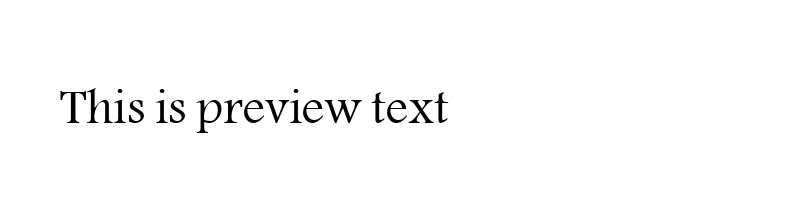 font preview of 30