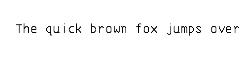 font preview of 3270SemiCondensed Regular