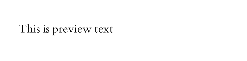 font preview of 35