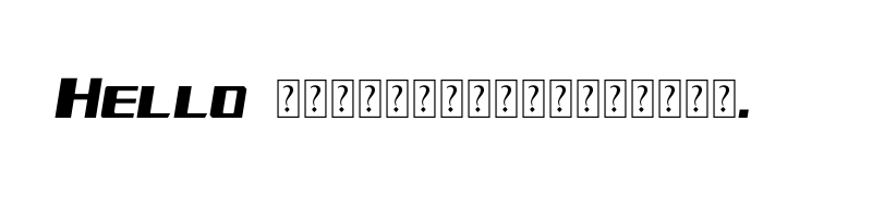 font preview of 5 Thumbs Up Bold