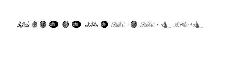 font preview of 5BISMILU