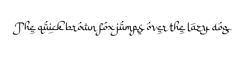 font preview of a ahlan wasahlan