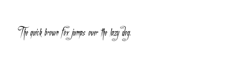 font preview of a charming font italic