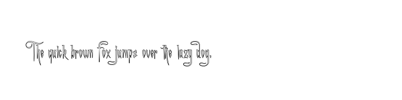 font preview of a charming font outline