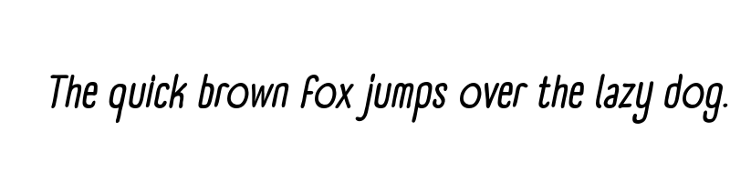 font preview of a day without sun text italic bold