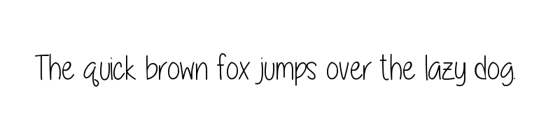 font preview of a little sunshine
