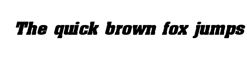 font preview of aaron bold expanded italic