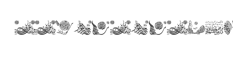 font preview of Aayat Quraan 031 Regular
