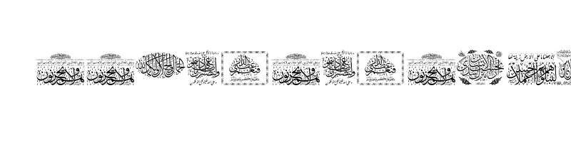 font preview of Aayat Quraan 038 Regular