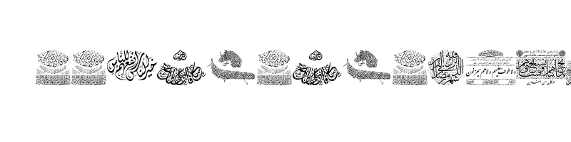 font preview of Aayat Quraan 043 Regular