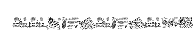 font preview of Aayat Quraan 14 Regular