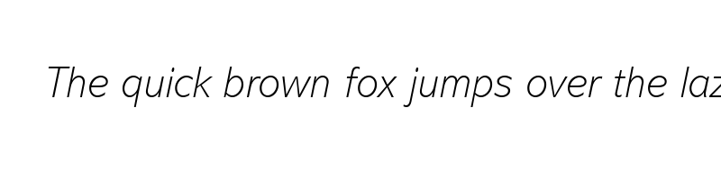 font preview of abadi mt extra light italic