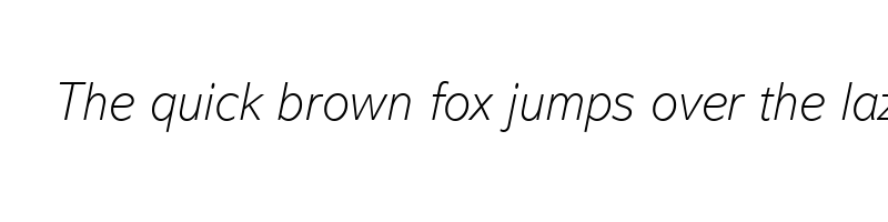 font preview of abadi mt pro extra light italic